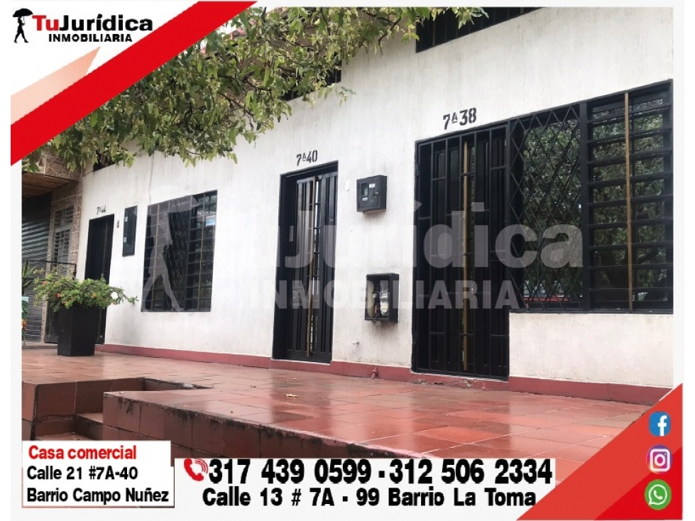 SE VENDE CASA COMERCIAL AVENIDA TENERIFE - NEIVA (HUILA-COL)