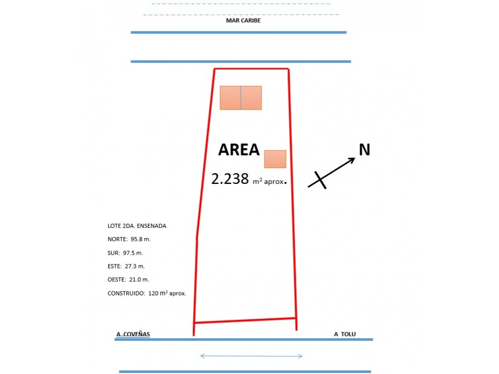 Cartagena Venta de Lote en Tolu-Coveñas